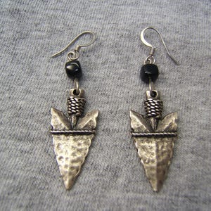 Western Silver Earring Arrowhead Earring Arrowhead Jewelry Southwestern Earring  Spear Earring Boho Chic Earring USA American Made 80183-2
