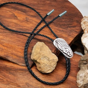 American Made Unique Gift Idea Silver Bear Claw Bolo Tie Country Western Necklace Wedding Bolo Tie Southwest Clothing Cowboy Jewelry 2033-1B