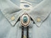 Western Southwestern Silver w Turquoise Matrix Stone Bolo Bola Tie Lariat Wedding Necklace Boho Jewelry Kids Necktie Wear On Sale #80094-5X 