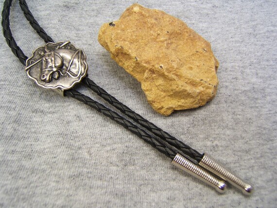 Unisex Handmade Brass Vajra Amulet on Black Cord with Slider Bead ~ Mongolia 
