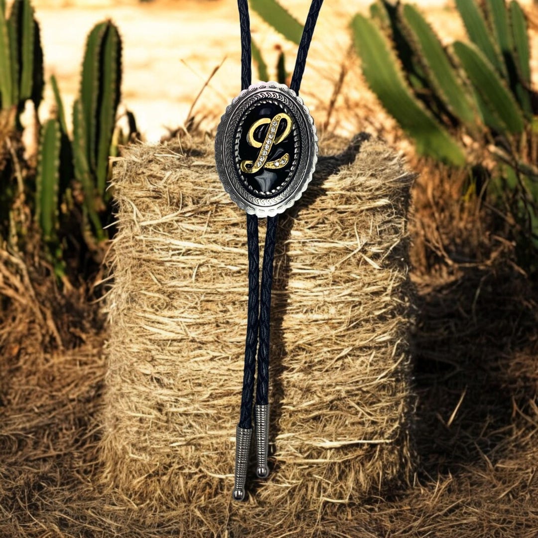 JEAN'S FRIEND Vintage Style Western Pattern Bolo Tie Stock in US