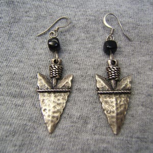 Unique Silver Earring Arrowhead Earring Spear Earring Western Earring Southwestern Earring Boho Chic Earring Cowgirl Earring Gift 80183-2