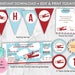 Vintage Airplane Birthday Party Decoration Printable INSTANT DOWNLOAD ...