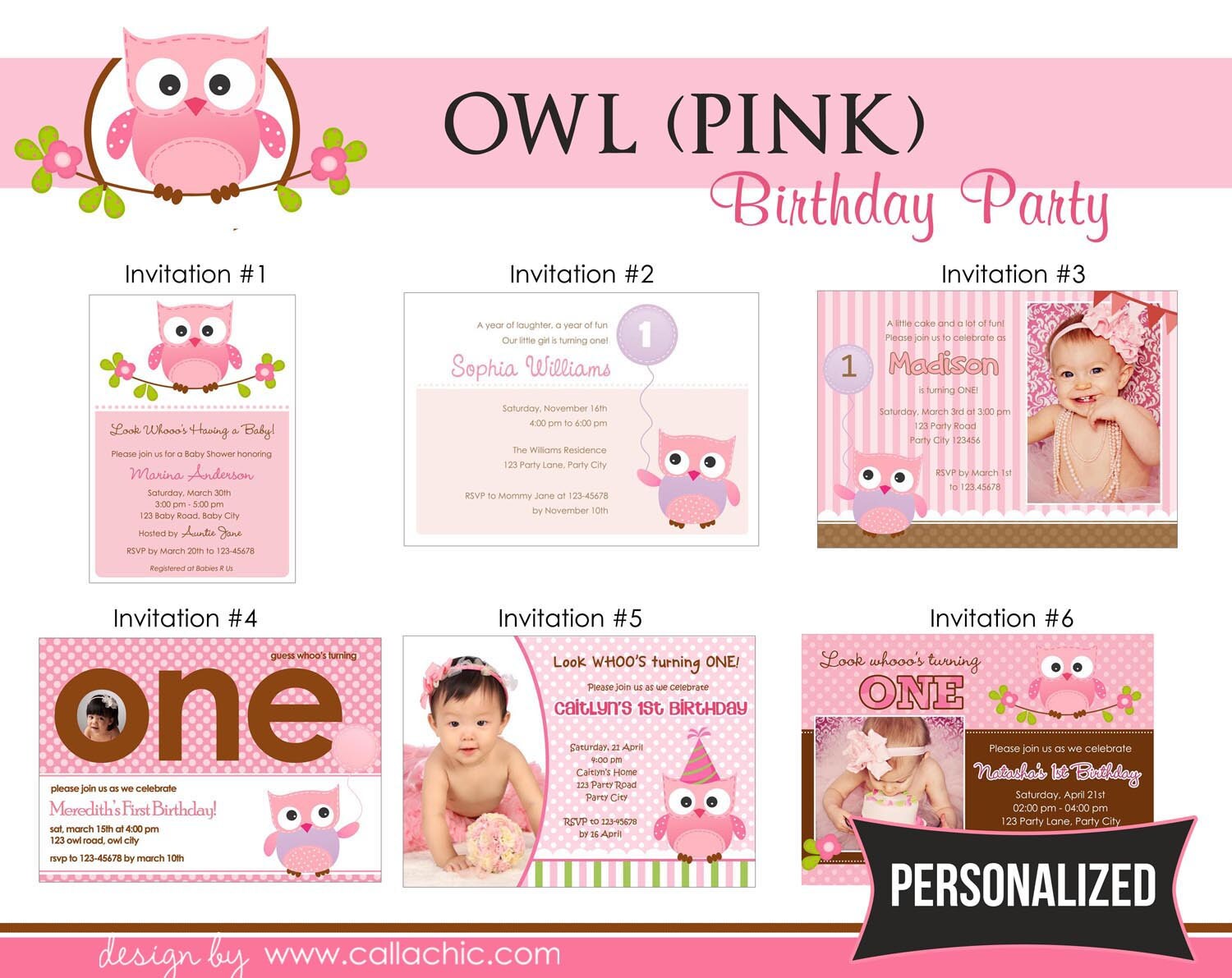 Baby's First Birthday Party Package in Pink - PDF – Simple Made Pretty