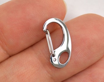 Stainless Steel Self-Closing Clasp - Triggerless Push Clip - 16 mm