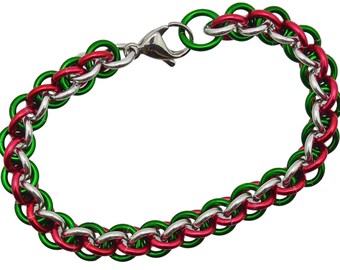 Chainmaille Kit:  Holiday Jens Pind Linkage Bracelet - Advanced - Instructions sold separately - JPL3