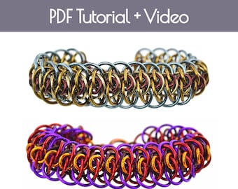 Tutorial: Viperscale 2.0 (Advanced chainmaille project) - PDF + Video - Instructions in English