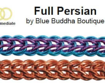 Tutorial: Full Persian 6-in-1 (Intermediate chainmaille project) PDF - Instructions in English