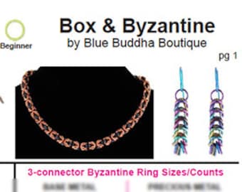 Tutorial: Box & Byzantine (Beginner chainmaille project) - PDF - Instructions in English