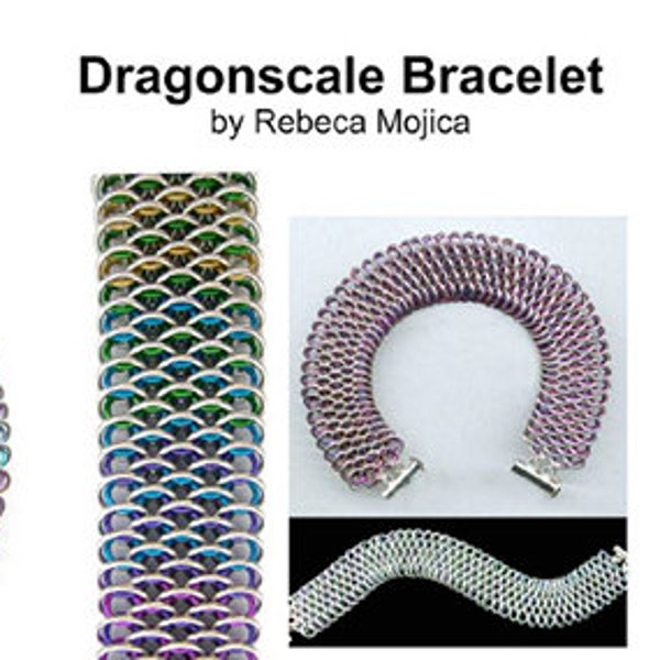 Tutorial: Dragonscale (Advanced chainmaille project) - PDF - Instructions in English