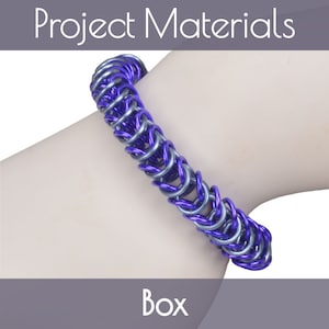 Chainmaille Kit: Box Bracelet Kit - Aluminum - Beginner - Instructions sold separately