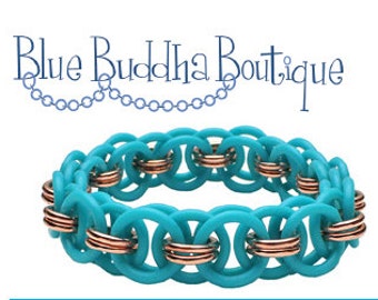 Tutorial: Rubber Helm Bangle - (Beginner chainmaille project) PDF - Instructions in English