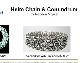 Tutorial: Helm Chain & Conundrum (Beginner/Intermediate chainmaille project) - PDF - Instructions in English Only