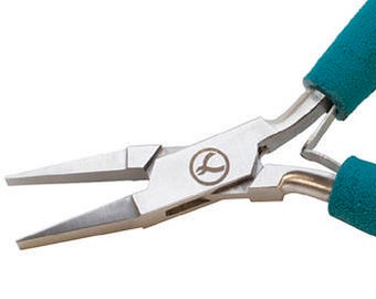 Wubbers Classic Wide Flat Nose Pliers - Pliers for Making Chainmaille and Jewelry - EuroTool - PLR-1238 - Wubbers Classic Pliers