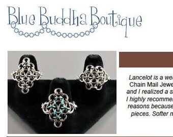 Tutorial: Lancelot Ring (Intermediate chainmaille project) - PDF - Instructions in English