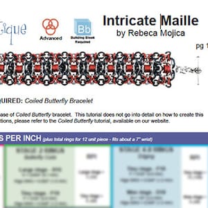 Tutorial: Intricate Maille (Advanced chainmaille project) - PDF - Instructions in English