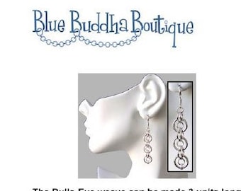 Tutorial: Japanese Bull's Eye Earrings (Intermediate chainmaille project) - PDF - Instructions in English