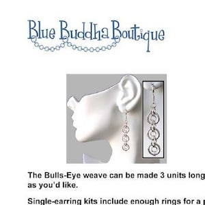 Tutorial: Japanese Bull&#39;s Eye Earrings (Intermediate chainmaille project) - PDF - Instructions in English
