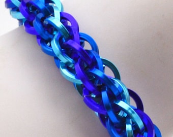 Chainmaille Kit - JPL5 Spiral - HyperLynks - Advanced - Jens Pind Chain Mail Bracelet Kit - Square Wire Rings