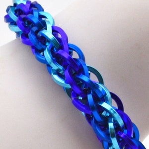 Chainmaille Kit - JPL5 Spiral - HyperLynks - Advanced - Jens Pind Chain Mail Bracelet Kit - Square Wire Rings