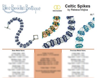 Tutorial: Celtic Spikes (Intermediate chainmaille project) - PDF - Instructions in English