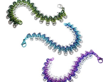 Chainmaille Kit - Wavelength Bracelet - HyperLynks - Intermediate