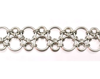 Project Pack: Hodo - Aluminum Chainmaille DIY Bracelet Kit- Intermediate - PDF Instructions sold separately