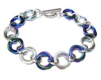 Chainmaille Kit - Oceanview Mobius Knot Bracelet - HyperLynks - Beginner Chain Mail