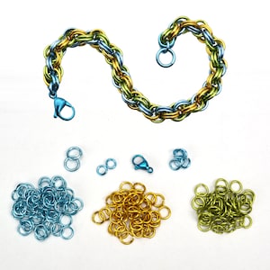 Kit: Double Spiral - Chainmaille Bracelet Kit - Beginner - Instructions ...