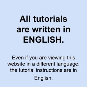 Pode incluir: Texto em um fundo azul claro que afirma que todos os tutoriais s&atilde;o escritos em ingl&ecirc;s. Mesmo que voc&ecirc; esteja visualizando este site em um idioma diferente, as instru&ccedil;&otilde;es do tutorial est&atilde;o em ingl&ecirc;s.