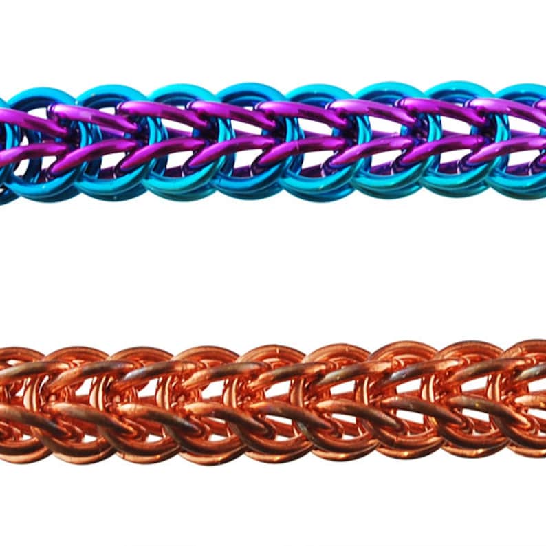Tutorial: Full Persian 6-in-1 Intermediate chainmaille project PDF Instructions in English image 2