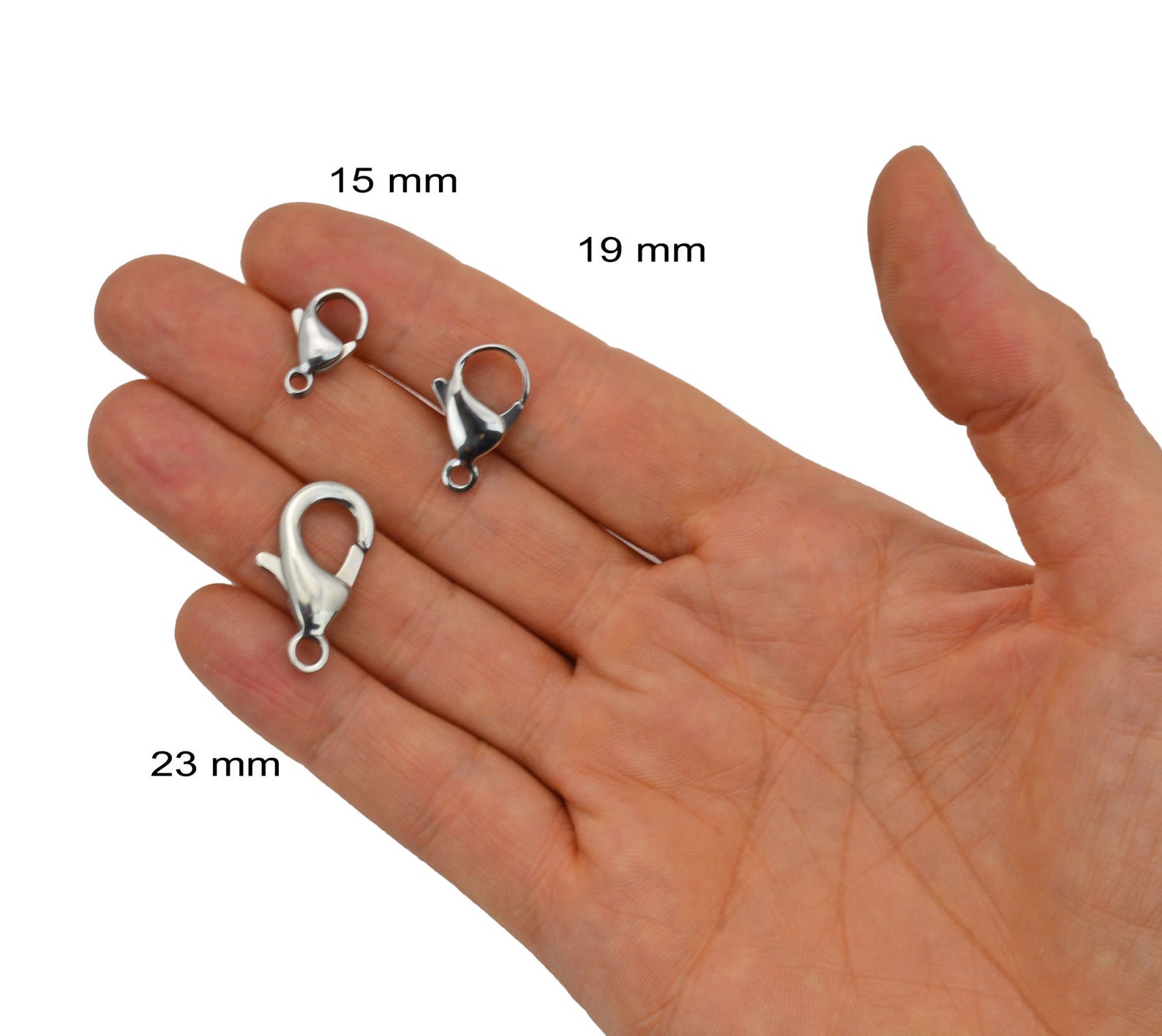 Extra Large Stainless Steel Lobster Claw Clasp 23 Mm Etsy