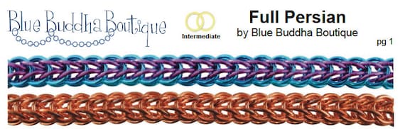 Tutorial: Full Persian 6-in-1 (Intermediate chainmaille project) PDF - Instructions in English