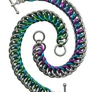 Tutorial: Half Persian 4-in-1 Intermediate chainmaille project PDF Instructions in English image 4