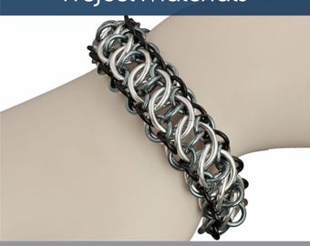 Project Pack: Zeela Variation - DIY Chainmaille Bracelet Kit - Intermediate Level - PDF Instructions sold separately