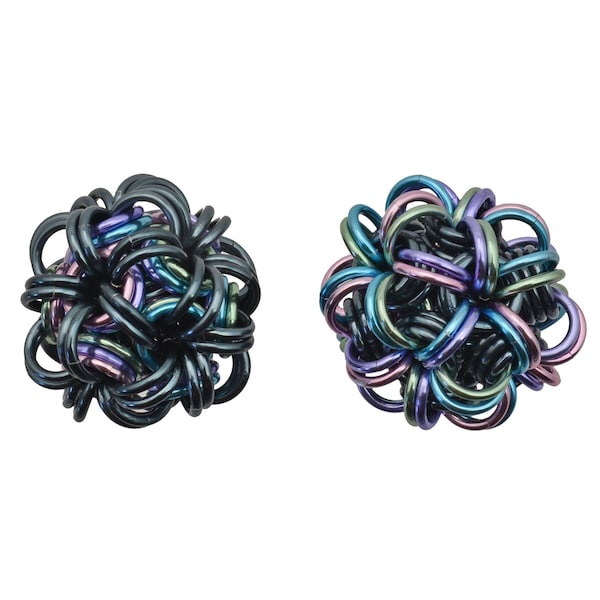 Kit: Dodecahedron - Makes TWO Chainmaille Pendants - Aluminum - Intermediate - PDF Instructions sold separately