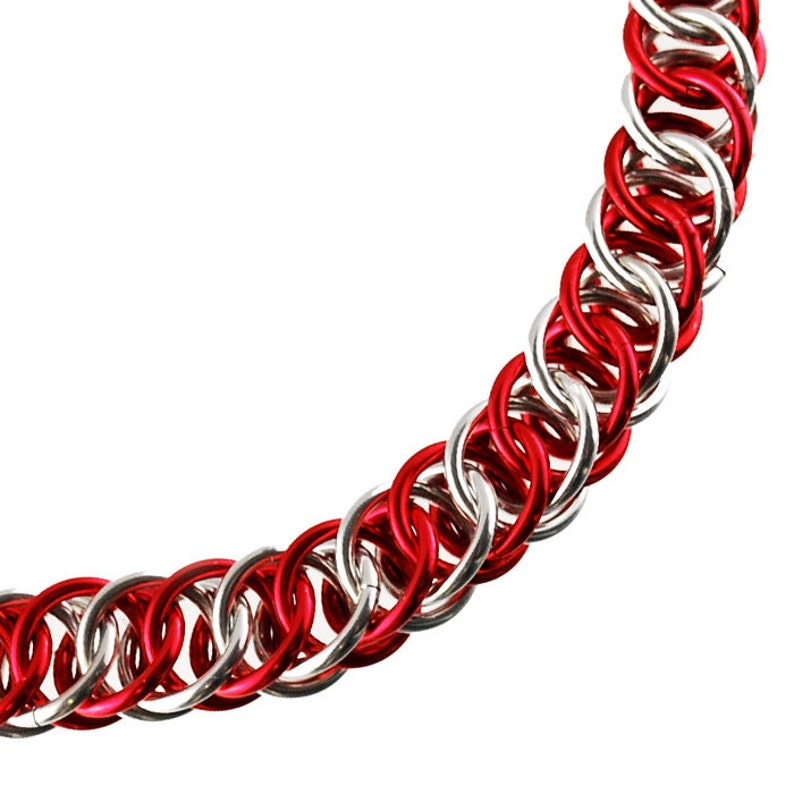 Tutorial: Half Persian 4-in-1 Intermediate chainmaille project PDF Instructions in English image 5