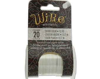 SALE - 20 gauge Tarnish-Resistant Silver Color Craft Wire - 45 feet