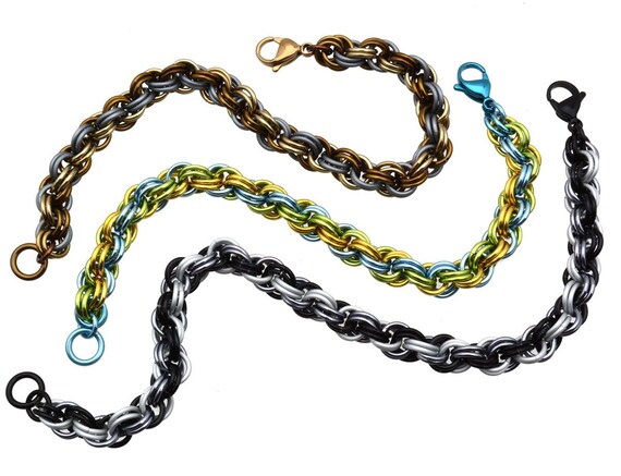 Kit: Double Spiral Chainmaille Bracelet Kit Beginner - Etsy
