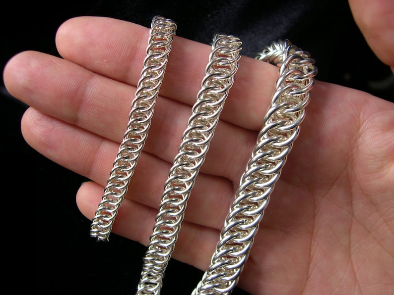 Tutorial: Half Persian 4-in-1 Intermediate chainmaille project PDF Instructions in English image 3