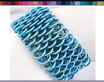 Custom Project Pack: Dragonscale - Intermediate/Advanced Chainmaille Project - Pick Solid Colors or Mixes - PDF Instructions sold separately