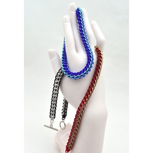 Custom Kit: Full Persian Chainmaille Bracelet Kit Intermediate PICK YOUR COLORS Instructions sold separately image 6