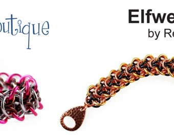 Tutorial: Elfweave Braid Bracelet (Intermediate  chainmaille project) - PDF - Instructions in English