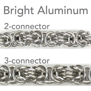 Chainmaille Kit: Byzantine Bracelet Kit Aluminum Beginner Instructions sold separately image 10