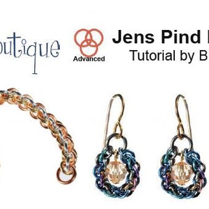 Tutorial: Jens Pind 3 bracelet or necklace (Advanced chainmaille project) - PDF - Instructions in English