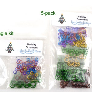 Kit: Holiday Ornament Chainmaille Christmas Tree Intermediate PDF Instructions sold separately image 5