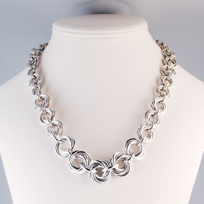 Tutorial: Tapered Mobius Necklace intermediate Chainmaille - Etsy