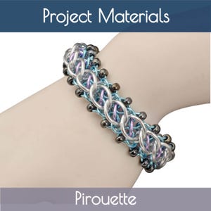 Project Pack: Pirouette - Advanced Level Chainmaille Bracelet Kit - PDF Instructions sold separately