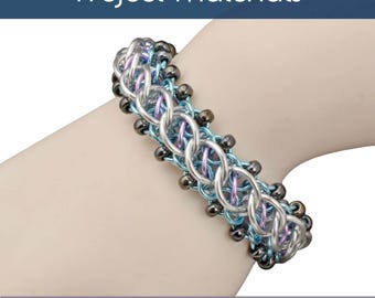 Project Pack: Pirouette - Advanced Level Chainmaille Bracelet Kit - PDF Instructions sold separately