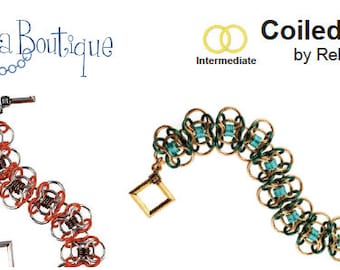 Tutorial: Coiled Butterfly (Intermediate chainmaille project) - PDF - Instructions in English